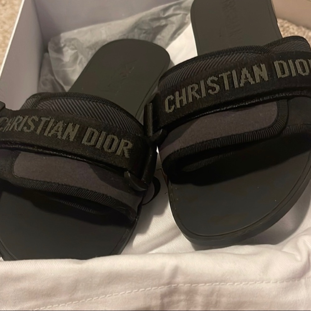 COPY - Dior evolution slides black camo re-poshing size 39